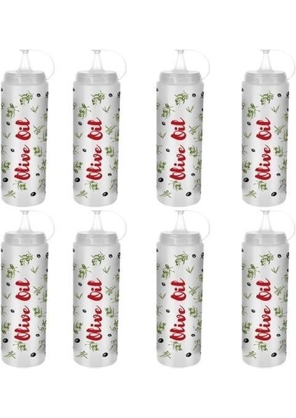 Buffer® Şeffaf Kapaklı Sızdırmaz Yağlık Sosluk Şişesi Plastik Yağdanlık Master Chef AP-9471