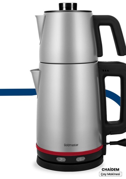 2200W Paslanmaz Çelik Çay ve Su Isıtıcı, Damlatmaz, Dayanıklı Tasarım