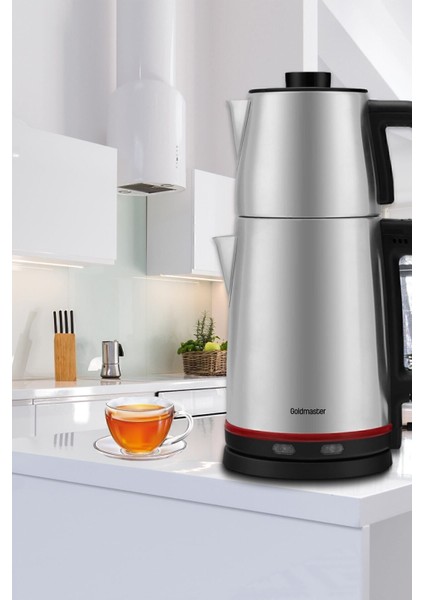 2200W Paslanmaz Çelik Çay ve Su Isıtıcı, Damlatmaz, Dayanıklı Tasarım fiyatları