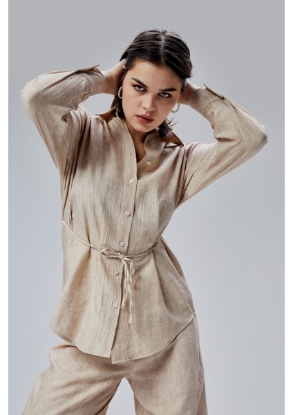 Vizon Regular Batik Gömlek Pantolon Takım