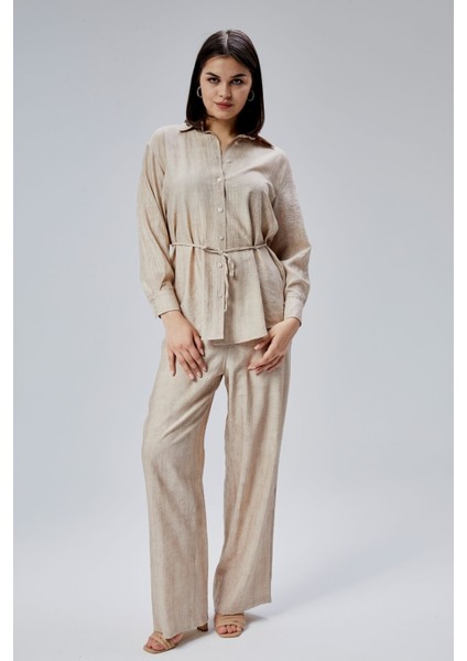 Vizon Regular Batik Gömlek Pantolon Takım