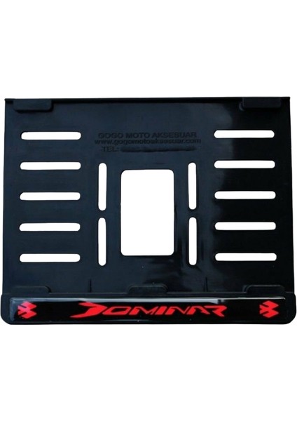 Gear5 Plastik Plakalık Kırmızı 1 - Bajaj Dominar (15X24)