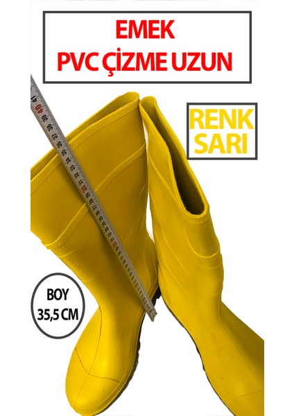 Emek Uzun Çizme Pvc Sarı fiyatları