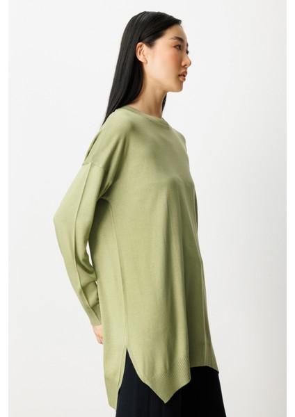 Kadın Salaş Verev Tunik 65316 Kiwi fiyatları