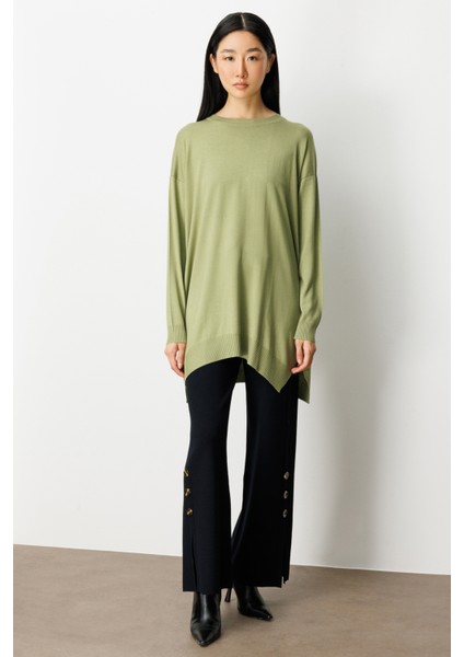 Kadın Salaş Verev Tunik 65316 Kiwi modelleri