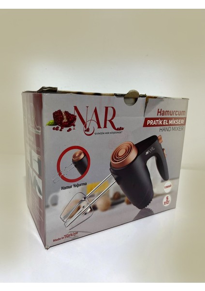 Şık ve Pratik El Mikseri, 5 Kademeli Hız Ayarlı, Yoğurma ve Çırpma Bıçakları fiyatları