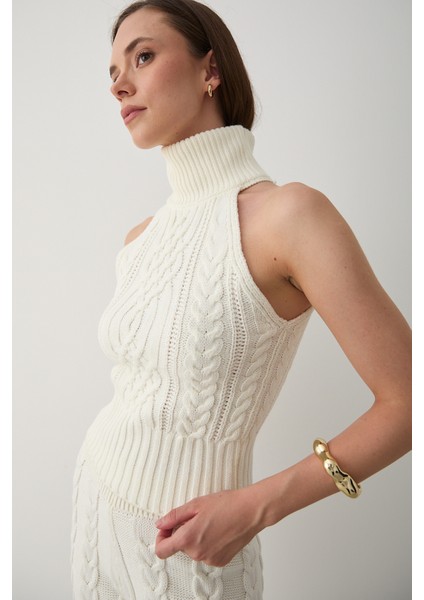 Ekru Kolsuz Bluz Pantolon Takım - 3009 indirimleri