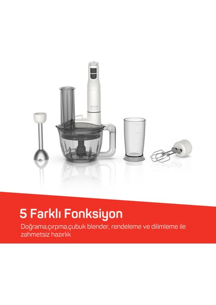 Çok Fonksiyonlu 1200W Çok Amaçlı Blender Seti Beyaz, Hızlı ve Kolay Kullanım fırsatları