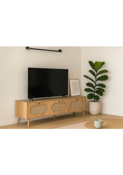 Terra 180CM Iskandinav Jüt Kumaşlı Mdf Tv Ünitesi, Tv Sehpası, Konsol, G180XY52XD37 fiyatları