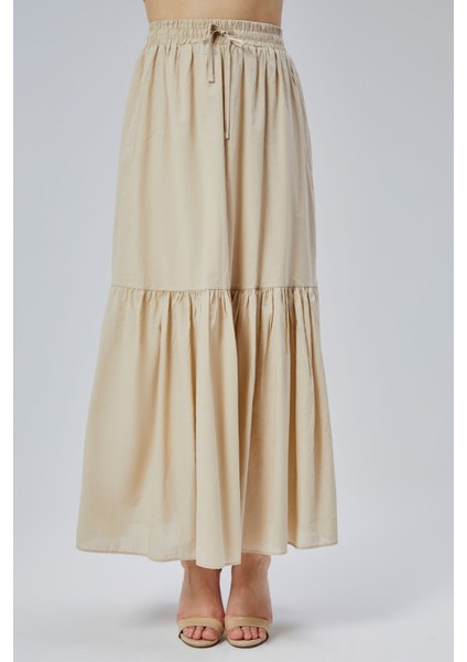 Vizon Regular Pamuklu Vual Etek