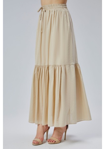 Vizon Regular Pamuklu Vual Etek