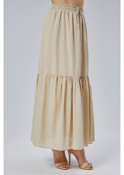 Vizon Regular Pamuklu Vual Etek