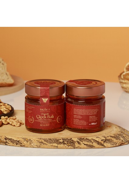 Organik İç Anadolu Organik Çiçek Balı (Kayseri)300 gr 2'li Set