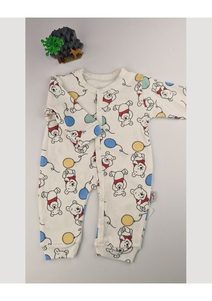 Bebek Tulum 0-3 Ay | Ayıcık ve Balon Desenli Pamuklu Penye fırsatları