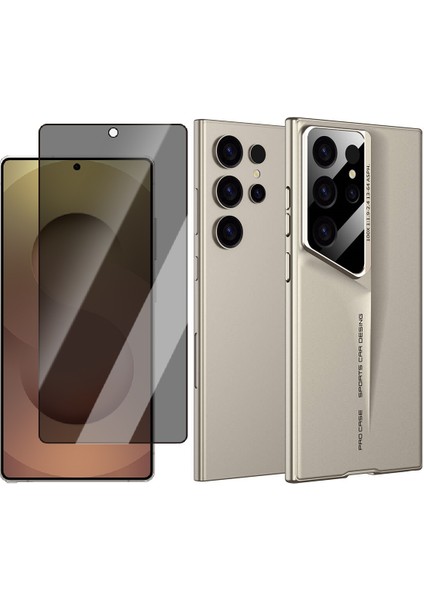 Samsung Galaxy S24 Ultra Kılıf Ultra İnce Kamera Korumalı Sert Rubber Zore Procase Kapak + Hayalet Cam Ekran Koruyucu