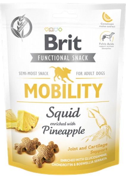 Wizard Brit Care 150 gr x 10 Adet Eklem ve Kıkırdak Sağlığını Desteklemek Için, Tahılsız, Kalamar ve Ananaslı, Fonksiyonel Yetişkin Köpek Ödülü