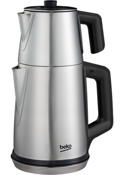 Gri Renkli Çay Makinası, Hızlı ve Kolay Demleme Keyfi