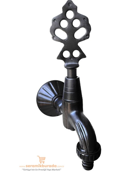 Osmanlı Musluğu Rakorlu (Bahçe) Siyah 1/2 modelleri