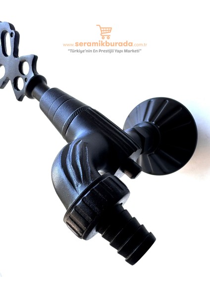 Osmanlı Musluğu Rakorlu (Bahçe) Siyah 1/2 indirimleri