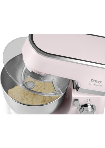 Pembe 1000W Stand Mikser, AR1066 Crust Mix Color, Pratik ve Şık Tasarım
