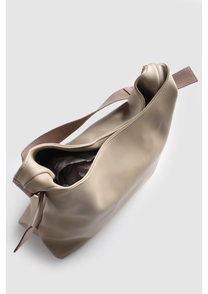 Lagraccio Paris Kadın Büyük Boy Salaş Omuz Çantası Vizon modelleri