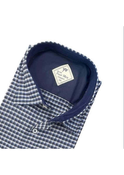 Klasik %100 Cotton Uzun Kollu Terletmeyen Kışlık Flanel Kumaş Çok Renk Gömlek (Regular Kalıp) fiyatları