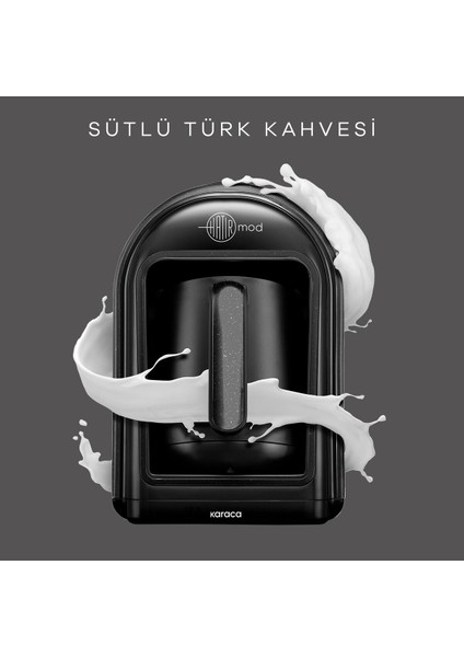 Sütlü Türk Kahve Makinesi, Hatır Mod, Shiny Black, Şık ve Kullanışlı Tasarım modelleri