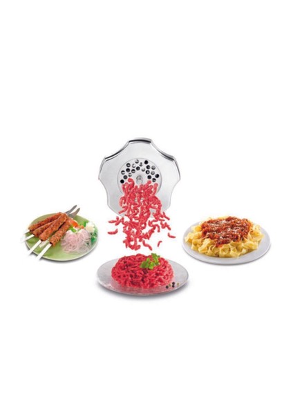 4'ü Bir Arada Güçlü 2000 W Kıyma Makinesi, Siyah Renk indirimleri