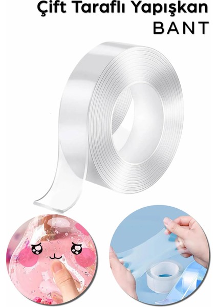 Çift Taraflı Yapışkan Bant Şeffaf Hobi Oyun Bandı