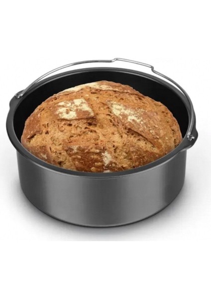 20CM Airfryer Pişirme Tenceresi Xxl, Siyah, Sağlıklı ve Pratik Kullanım