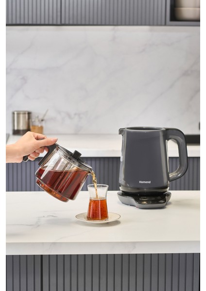 Konuşan Çay Makinesi, Antrasit Renk, Hızlı ve Kolay Demleme, Modern Tasarım fırsatları