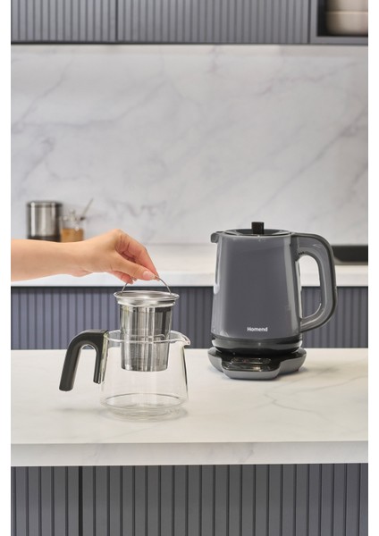 Konuşan Çay Makinesi, Antrasit Renk, Hızlı ve Kolay Demleme, Modern Tasarım indirimleri