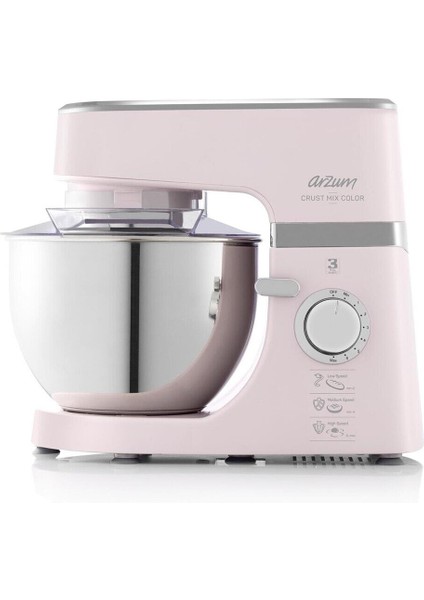 Pembe 1000W Stand Mikser, AR1066 Crust Mix Color, Yüksek Performanslı Mutfak Gereci fiyatları