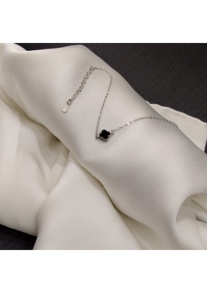 925 Ayar Tekli Yonca Model Kadın Bileklik-Şık Tasarım modelleri