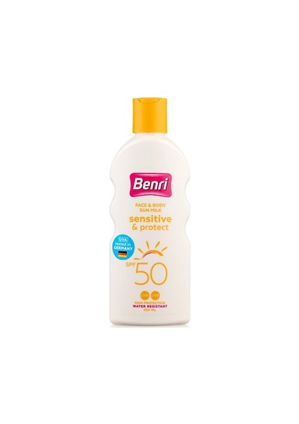 Hassas & Koruma Güneş Sütü SPF50 – Yüksek Koruma, Hassas Ciltlere Özel Nemlendirici Losyon, 150 ml