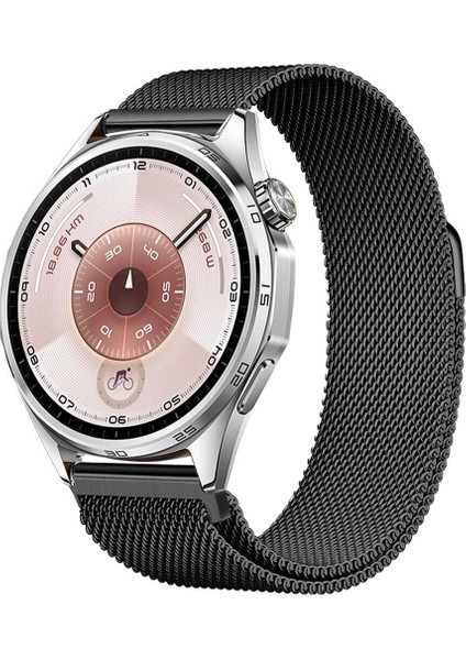 Watch Gt5 / Gt6 46MM ile Uyumlu Manyetik Milanese Loop Metal Kordon – Paslanmaz Çelik, Şık ve Dayanıklı Kayış