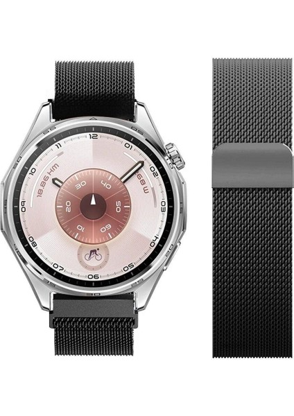 Watch Gt5 / Gt6 46MM ile Uyumlu Manyetik Milanese Loop Metal Kordon – Paslanmaz Çelik, Şık ve Dayanıklı Kayış modelleri