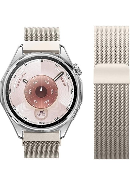 Watch Gt5 / Gt6 46MM ile Uyumlu Manyetik Milanese Loop Metal Kordon – Paslanmaz Çelik, Şık ve Dayanıklı Kayış modelleri