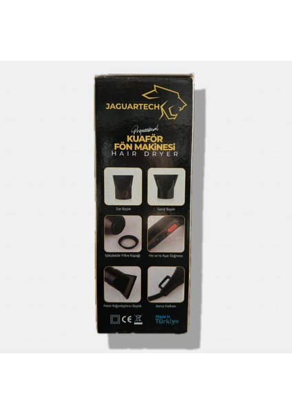 Profesyonel Kuaför Fön Makinesi Siyah, Hafif ve Güçlü Saç Kurutma Cihazı modelleri