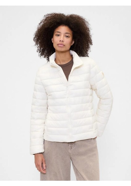 791284001 V-Frch Logo Lw Puffer Jkt Kadın Mont