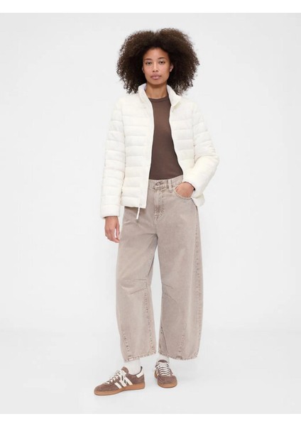 791284001 V-Frch Logo Lw Puffer Jkt Kadın Mont indirimleri