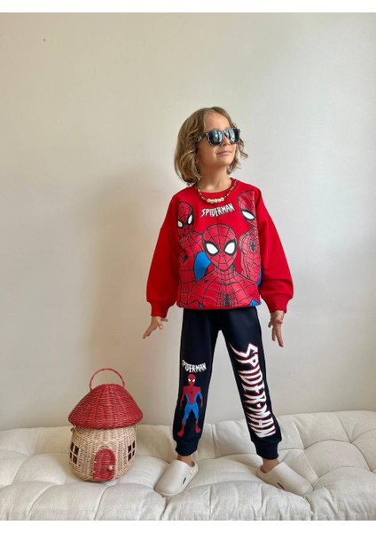 Erkek Çocuk Karakter Baskılı Sweatshirt Kışlık Takım fırsatları