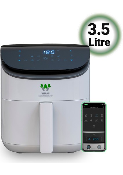 3.5l Akıllı Beyaz Fritöz, Sağlıklı ve Pratik Kullanım Için Ideal
