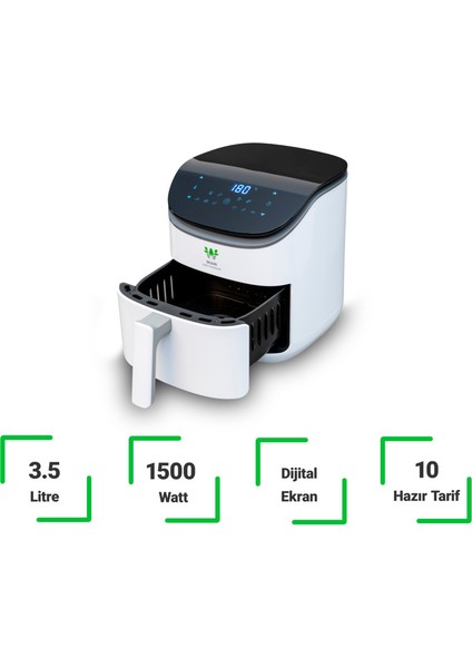 3.5l Akıllı Beyaz Fritöz, Sağlıklı ve Pratik Kullanım Için Ideal fiyatları