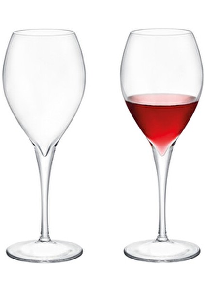 Volante 4'lü Kırmızı Şarap Kadehi Seti Şeffaf Cam 445 ml 4 Parça indirimleri