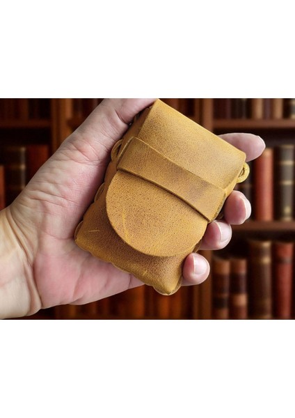 Deri Sigara Kılıfı Cat Sarısı