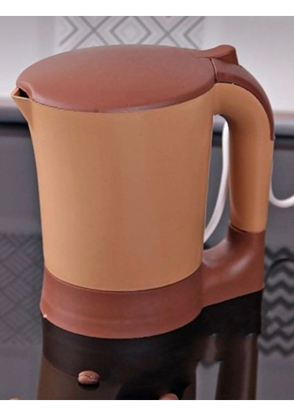 Mini Pratik Kapaklı Su Isıtıcı ve Kahve Makinesi, Kahverengi modelleri