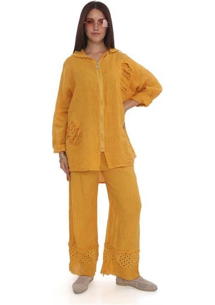 Italyan Bohem Kapüşonlu Ceket Fistolu Pantolon Takım fiyatları