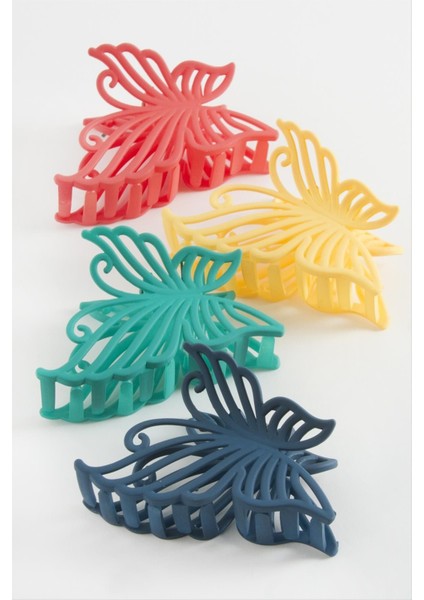 Kelebek Renkli Mandal Toka 8 cm modelleri