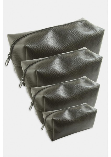 4 Adet El Tutmalı Makyaj Çantası modelleri